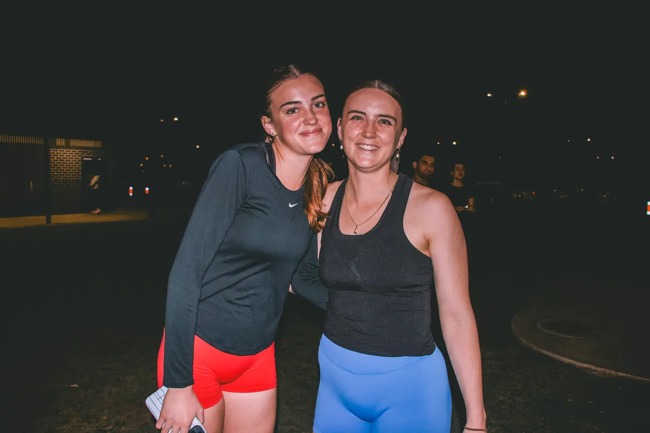 Runners together at an HRC Night Run
